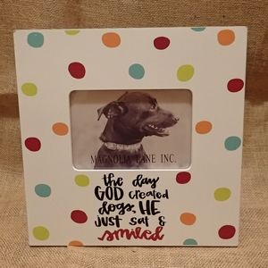 Magnolia Lane Dog Polka Dot Frame - New